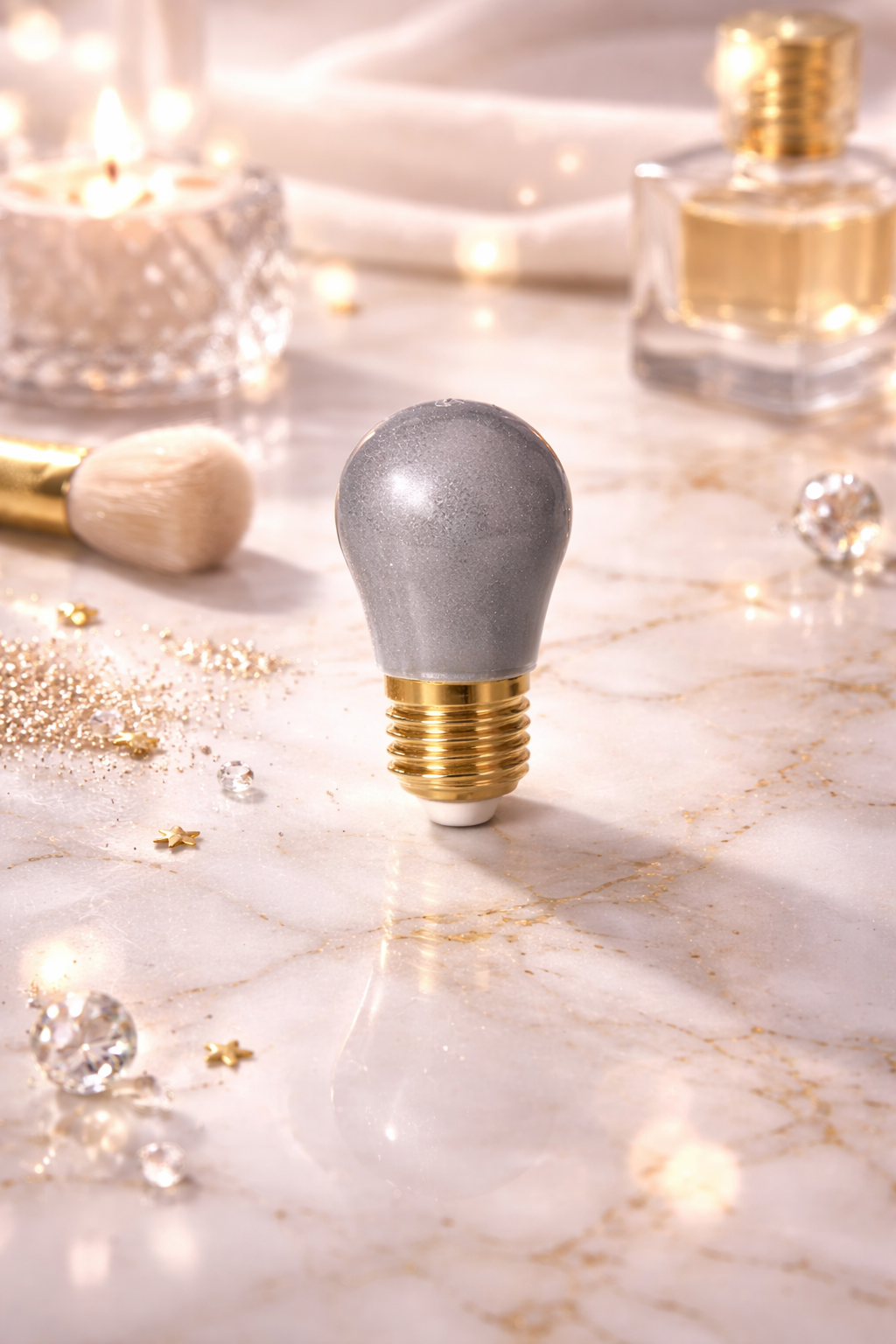 silver lightbulb lipgloss